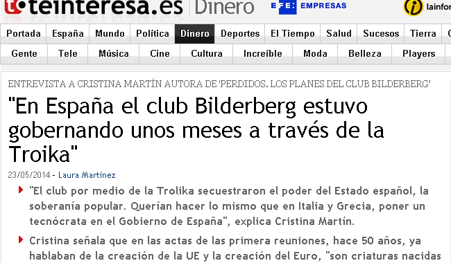 En España el Club Bilderberg estuvo gobernando unos meses a través de la Troika