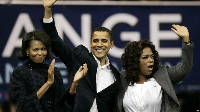 Oprah Winfrey apoya a Obama 