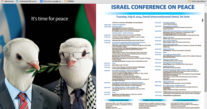 conferencia de paz israel
